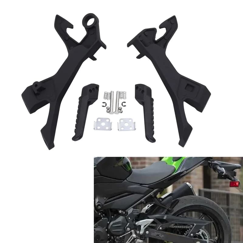 Passeggero Peg Staffa Poggiapiedi Per Kawasaki Ninja 500 Z500 2024 Z400 2019-2023 Ninja 400 EX400 2018-2023 Moto