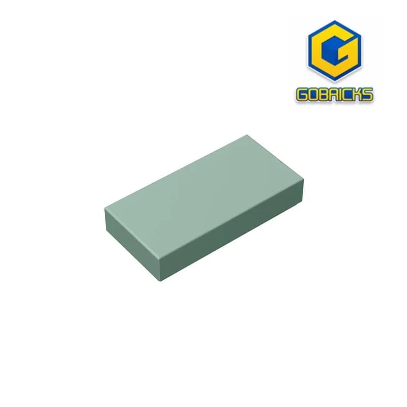 Gobricks GDS-566 Piastrella 1 x 2 con scanalatura compatibile con lego 3069 30070 pezzi di blocchi tecnici fai da te per bambini