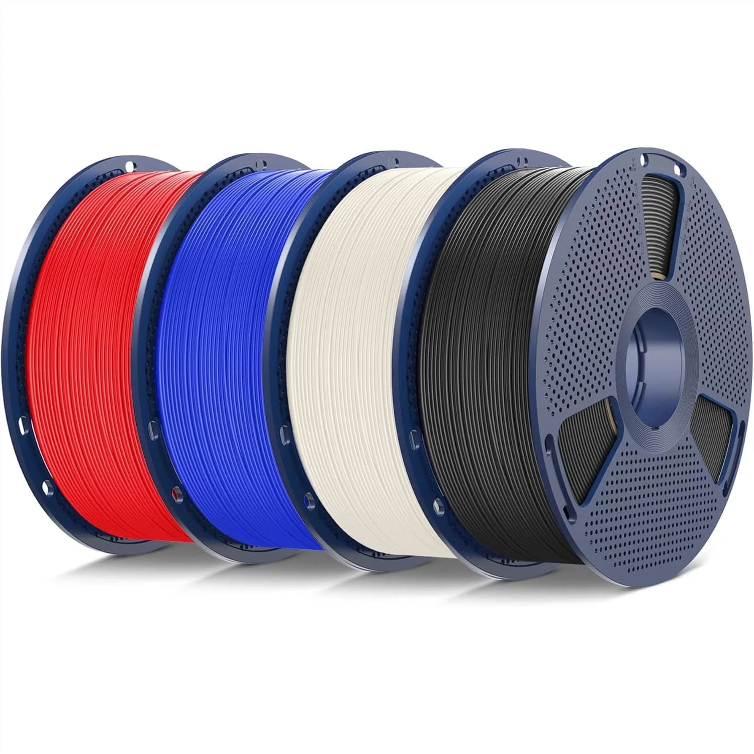 Filamento ASA 1.75mm Confezione da 4kg, Resistente a UV/Pioggia/Calore per Parti Meccaniche da Esterno, 4 Bobine