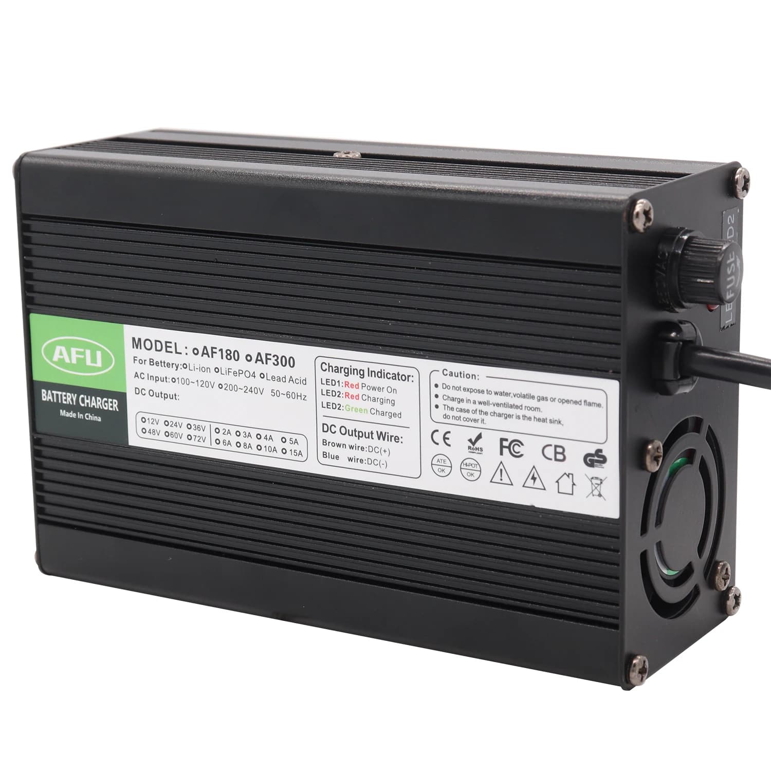 67.2V 2A Charger 60 Volt 16S Lithium Li-ion Scooter Charger For 16S Lipo Batteries