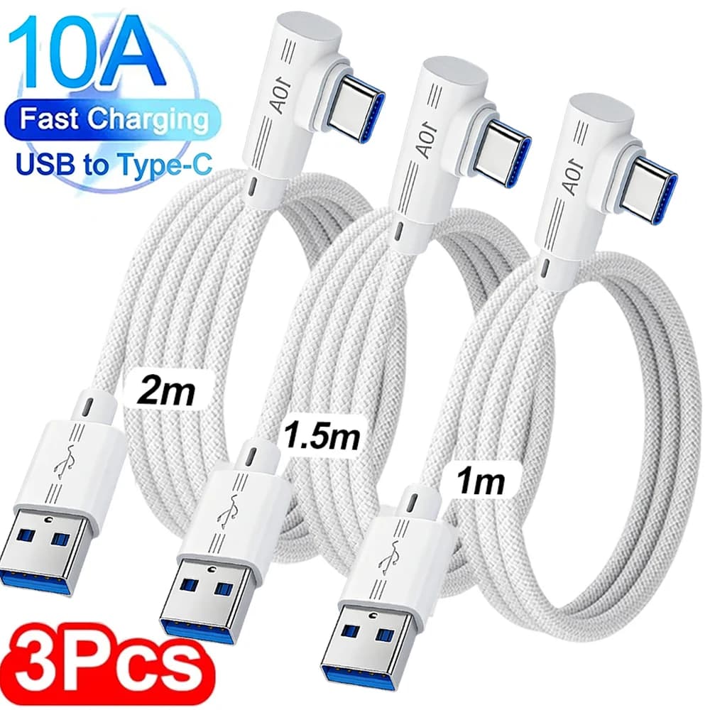 USB C 90 10A ° Cavo USB a Tipo C per Ricarica Super Veloce e Trasferimento Dati per Samsung, Xiaomi, Huawei e Laptop