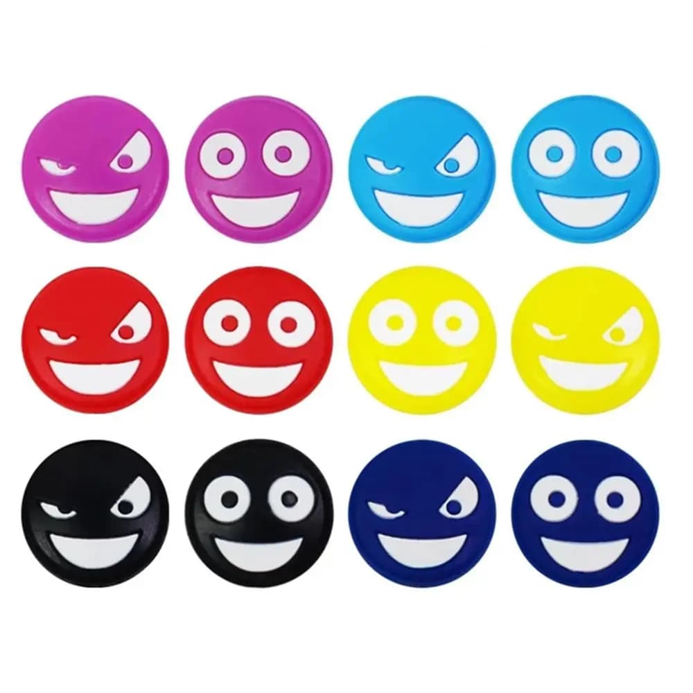 Vibration shock absorbers for 2-piece tennis racket