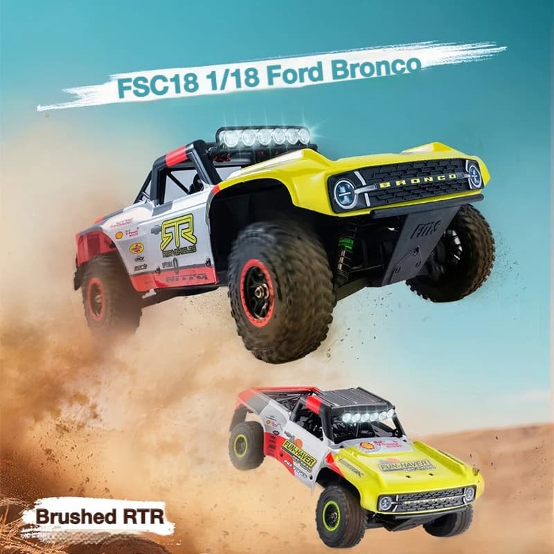FMS 1:18 Piccolo Bronco U4 FCX18 Auto RC a Controllo Remoto con Motore a Spazzole, Modello di Auto da Collezione Simulata, Auto da Corsa e Arrampicata RTR