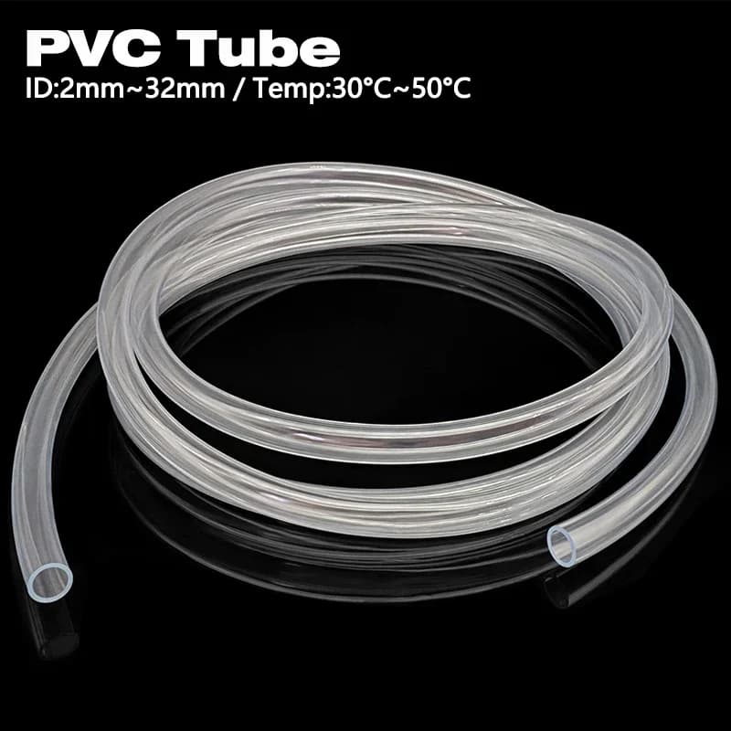 1/2 m transparent PVC hose, anti-kink, light, non-toxic, odorless, for aquarium, fish tank, garden pump, irrigation