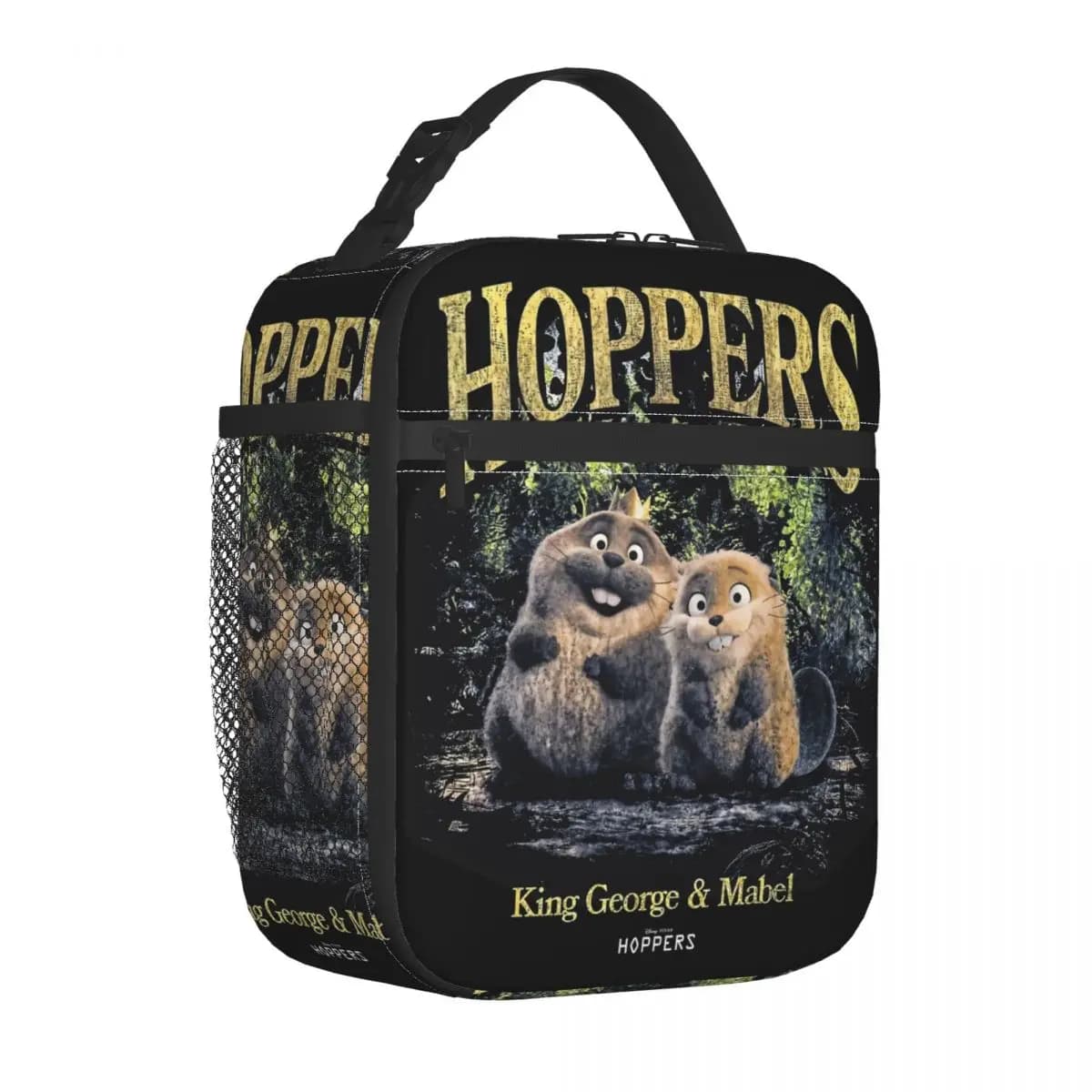 Borsa termica porta pranzo isolata con accessori del film Hoppers Cartoon, per il lavoro, contenitori per alimenti, scatole termiche portatili.