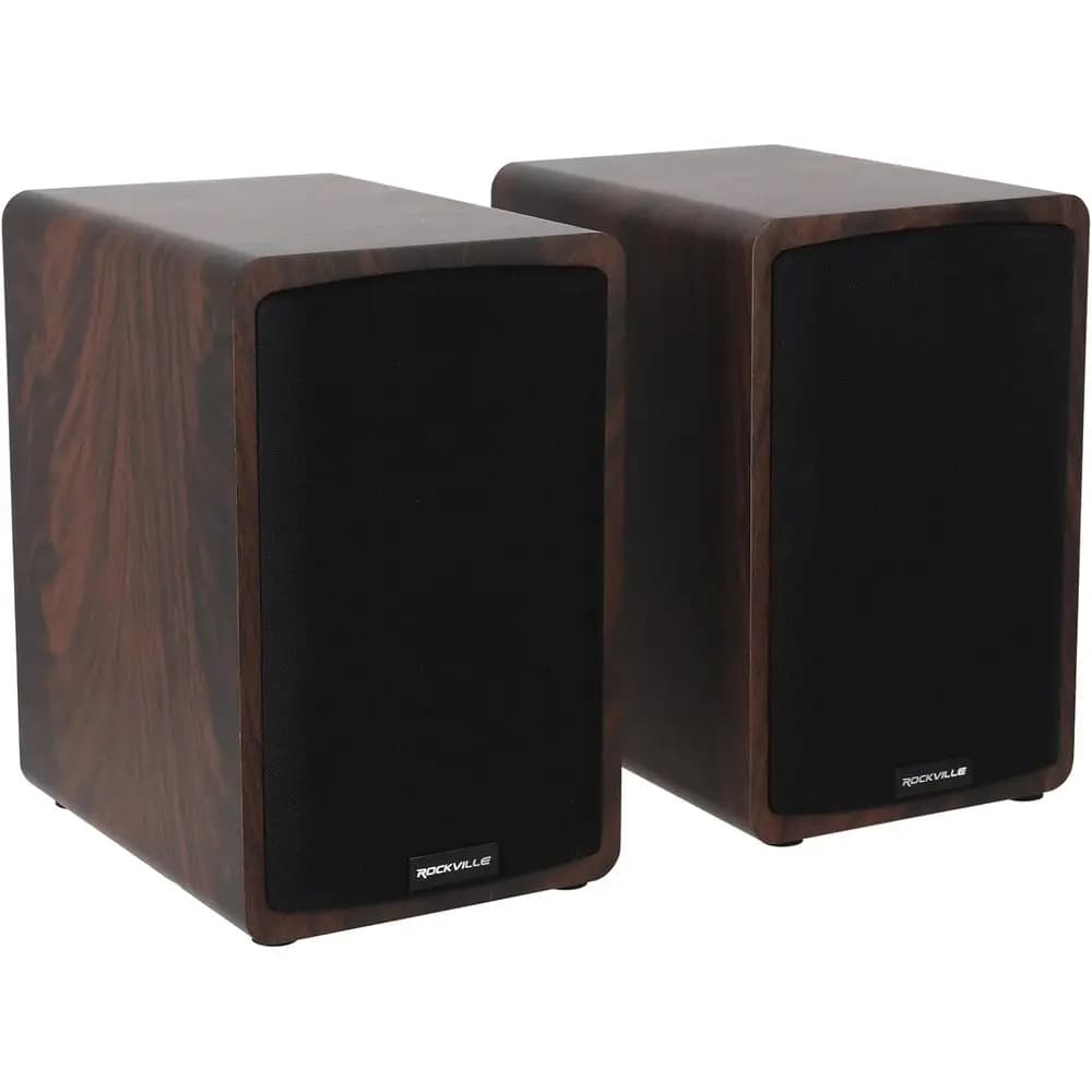 Altoparlanti Bluetooth ELITE-5D da scaffale – 800W, driver da 5,25 pollici, ingressi ottici e USB, doppio ingresso microfono, finitura in legno
