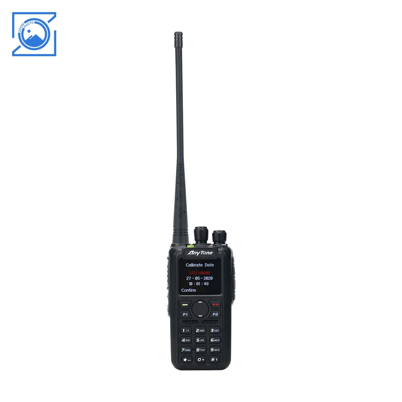 AnyTone 10KM AT-D878UVII Plus Ricetrasmettitore portatile VHF UHF Dual Band Digital Walkie Talkie Bluetooth DMR/FM Dual-Mode a lungo raggio