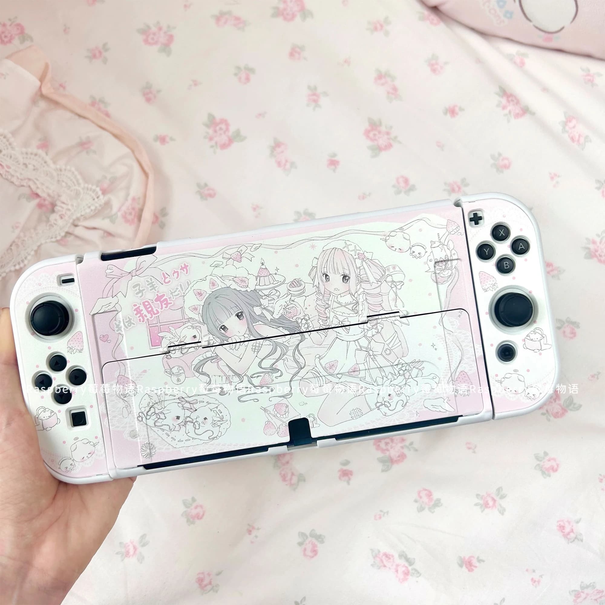Custodia protettiva per interruttore stile Ins Accessori per console di gioco Yuan secondarie carine per custodia Joy-Con per controller Oled Nintendo Switch