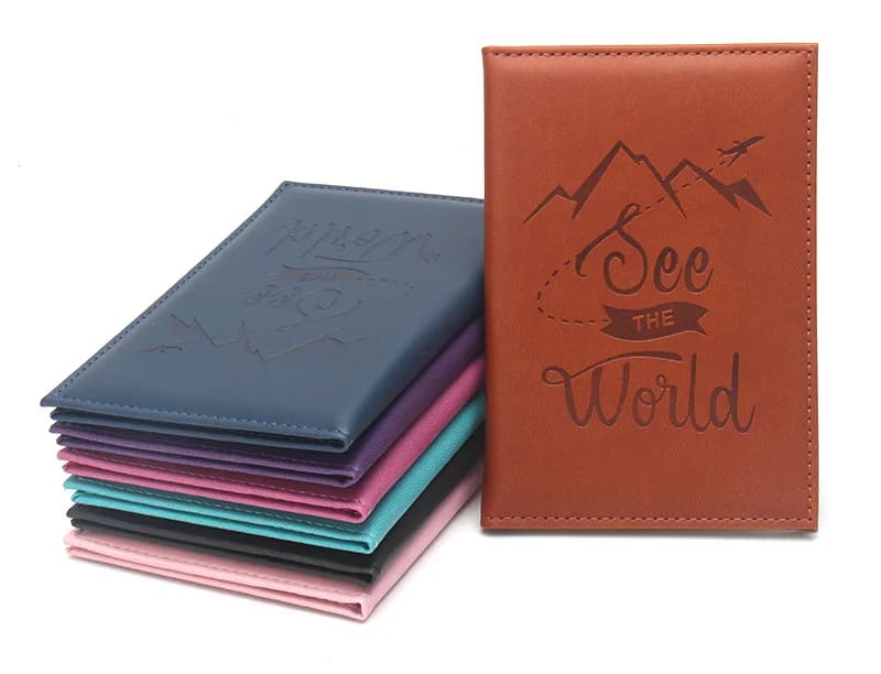 Fashion See The World Porta passaporto Copertine per passaporto Snow Mountain Custodia per passaporto leggera in PU Porta documenti Accessori da viaggio