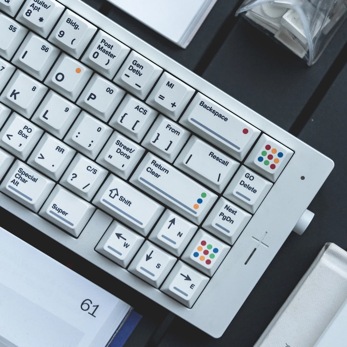 FBB SWK white style hoods suitable for Cherry Mx switches 60%, 75%, 80%, 96%, mechanical keyboard cover 100% DIY accessory