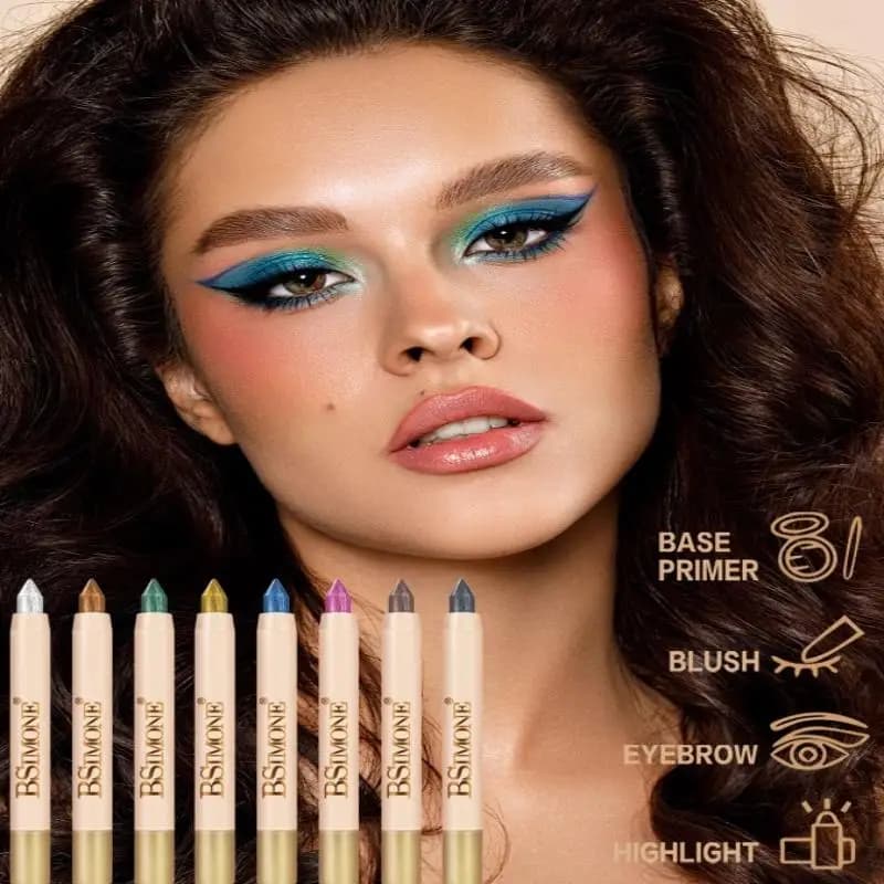 New BSIMONE perlescent shadow pen, highlights and illuminates eyes, waterproof and sweat resistant, cosmetics for eyes