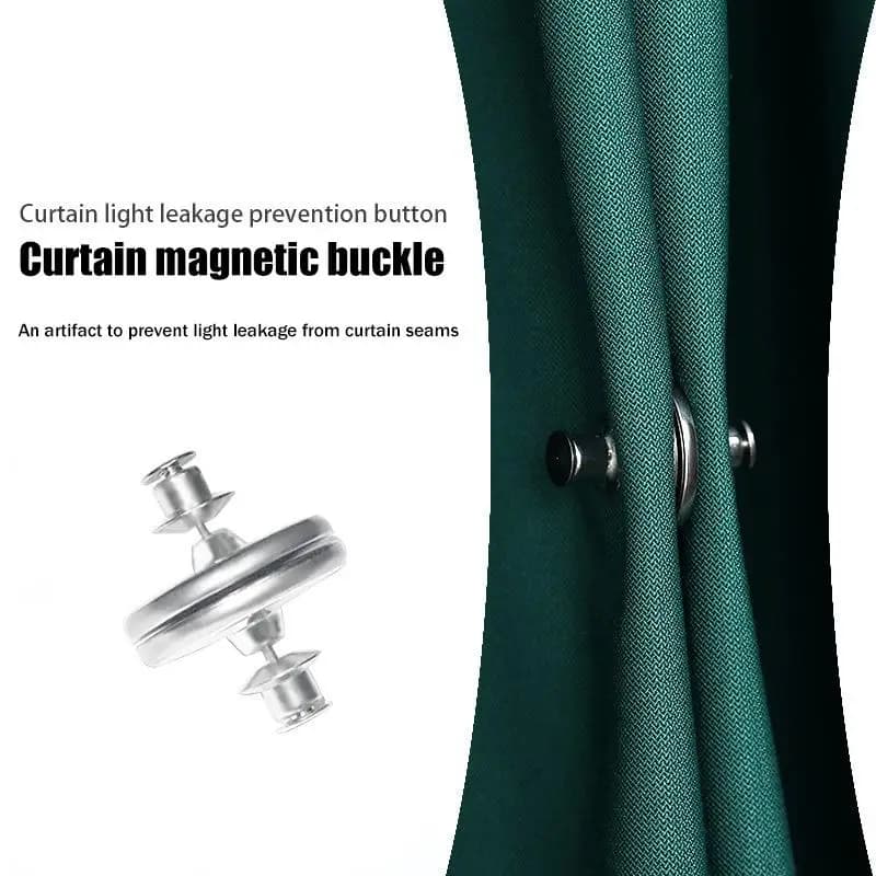 1Pairs Curtain Magnetic Button Detachable Curtain Fix Fastener Clip Prevent Light Adjustment Window Screen Close Magnet Buckle