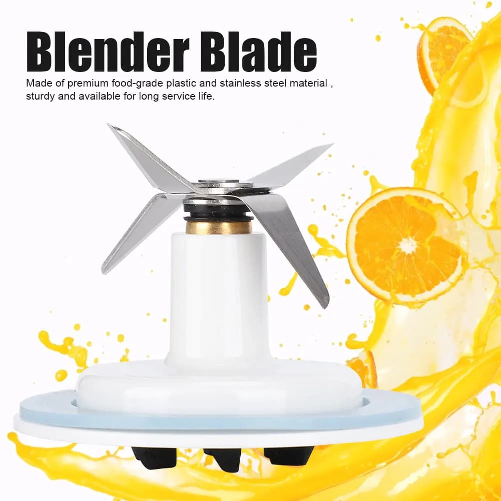 Stainless Steel Blender Blade, Gasket Replacement Blade, Compatible with Hamilton Blender Accessories