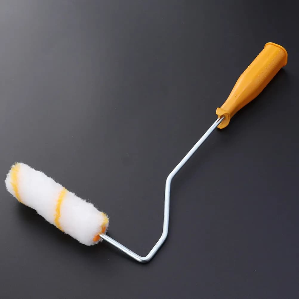 1Set Lint Free Paint Roller Cover Shed Resistant Washable Reusable Smooth Finish Wall Paint Roller Brush for Home Office
