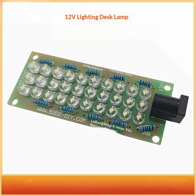 12V lighting desk lamp electronic DIY kit circuit board soldering practice making components fun small desk lamp parts