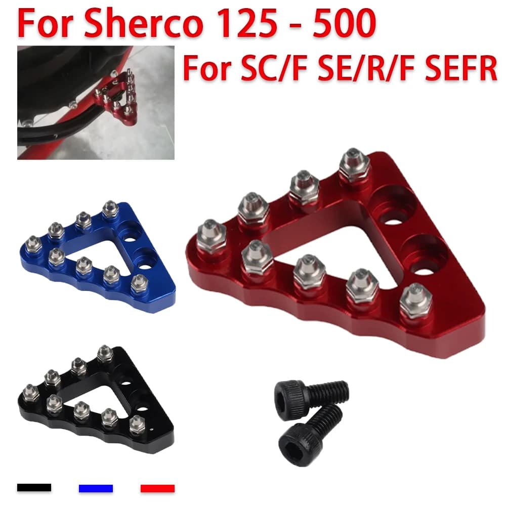 Per Sherco 125 250 300 450 500 SC SCF SE SER SEF SEF-R Accessori Moto di Fabbrica Pedale del Freno Posteriore Passo Punta Piastra Parti