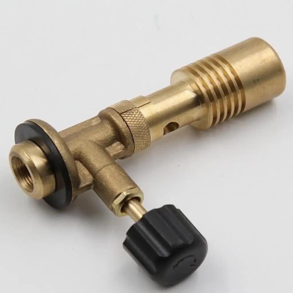 Brass Mini Gas Burner Portable Bunsen Burner Lab Torch for Hardware Camping Kitchen Soldering