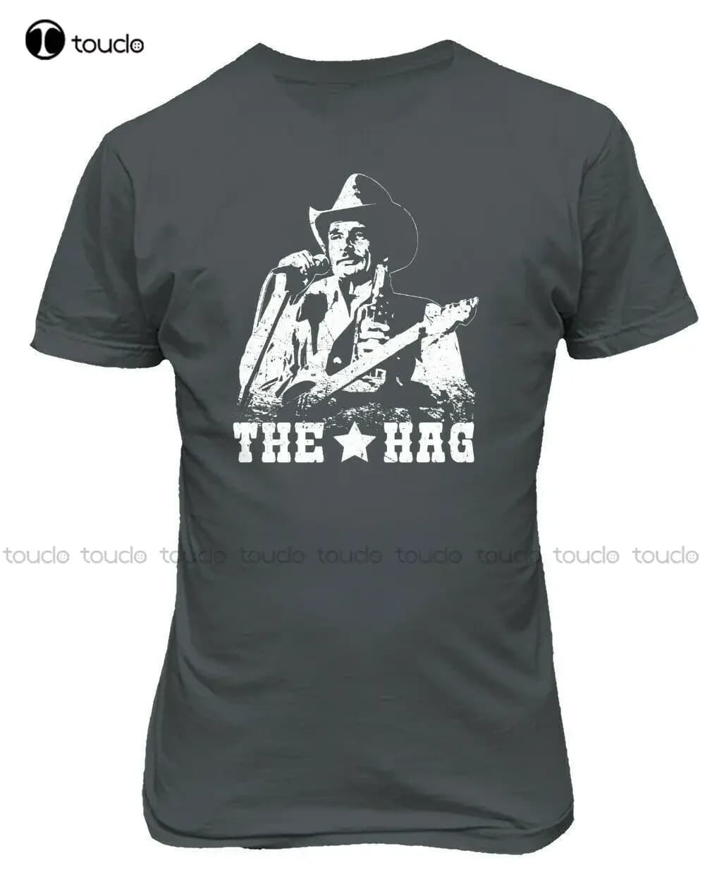 Merle Haggard Vintage Country Music Outlaw Redneck Concert Band T-shirt da uomo camicie da golf da uomo