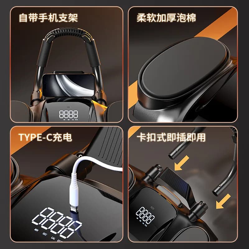 Four‑Wheel Automatic‑Rebound Ab Roller for Abdominal Core Muscle Abs Workout Home Portable Fitness Body‑Building Training