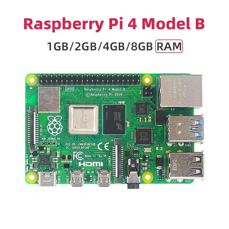 Raspberry Pi 4 modello B 1GB RAM Cortex-A72 ARM v8 64 bit SoC 1.5GHz Gigabit Ethernet Pi 4B Pi4