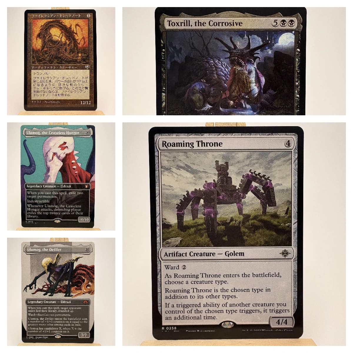 Eldrazi & Tribal Staples Proxy Magico Drago di Rame Antico Phyrexian Dreadnought Ouroboroid Cartoncino Tedesco Black Core