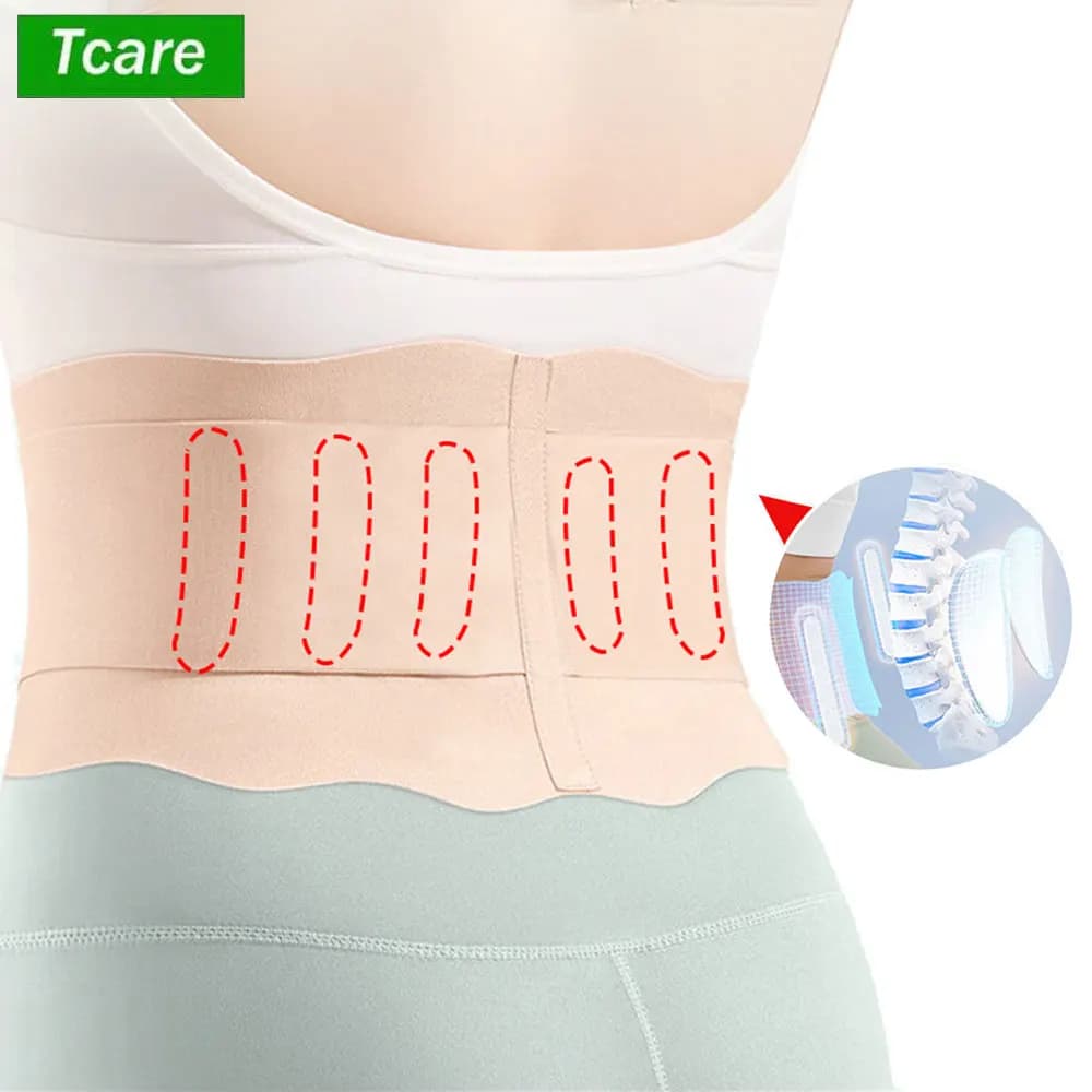 Sports slim adjustable lumbar back breathable waist support belt for fitness cycling tennis golf