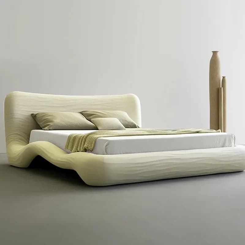 Letto Matrimoniale Moderno di Lusso con Design Semplice, Sicuro, per Uso Domestico, con Funzione Massaggio, per Umani e Cani, Stile Castello, Arredamento per Camera da Letto Completa