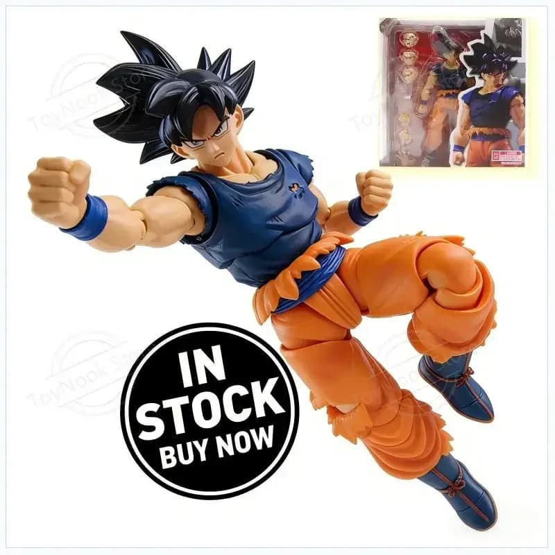 DISPONIBILE NUOVO E POPOLARE Dragon Ball Super Son Goku Migatte No Goku Kizashi Action Figure con Articolazioni Mobili, Modellino da Collezione, Regalo di Compleanno