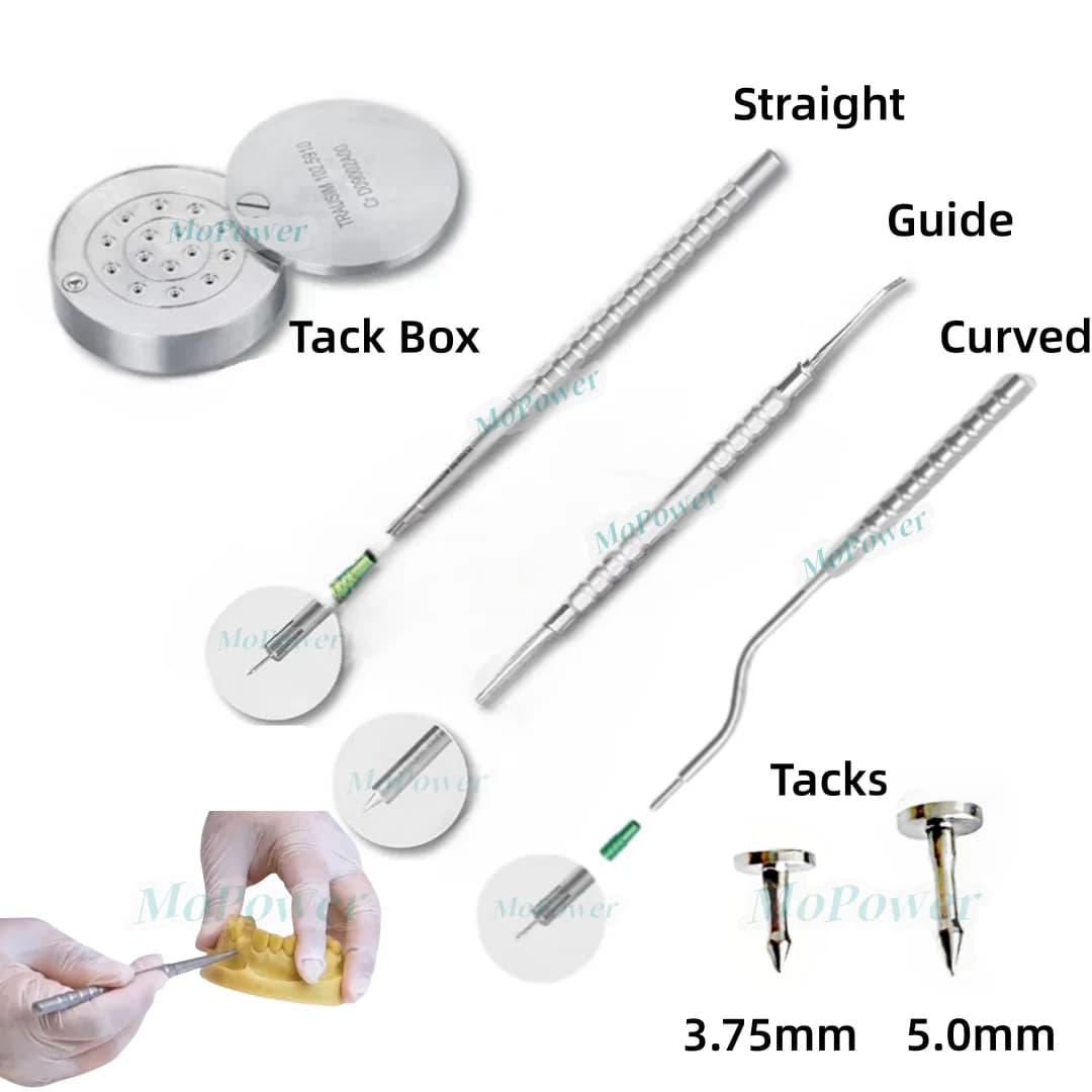 Dentale Osso Tack Titanio Perni Titolare Membrana Fissaggio Stabilizzazione Spille Maniglia GBR Applicatore Chiodi Dispenser