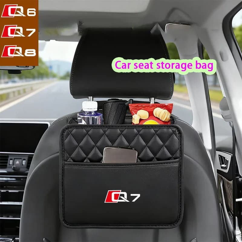Car Back Seat Organizer or Trash Can,car accessories,for Audi Q Q6 Q7 Q8