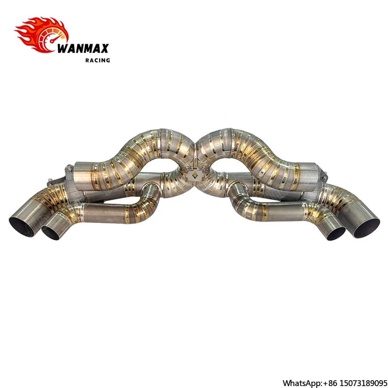 Sistema di Scarico in Titanio con Valvole per 992 Turbo/Turbo S - Catback a Quattro Uscite con Controllo Remoto