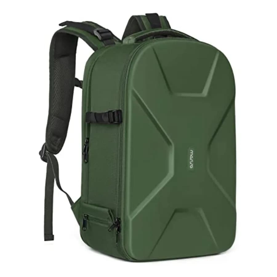 Zaino per Fotocamera DSLR/SLR/Mirrorless, Borsa Fotografica 15-16 Pollici, Custodia Rigida Impermeabile con Supporto per Treppiede e Scomparto per Laptop