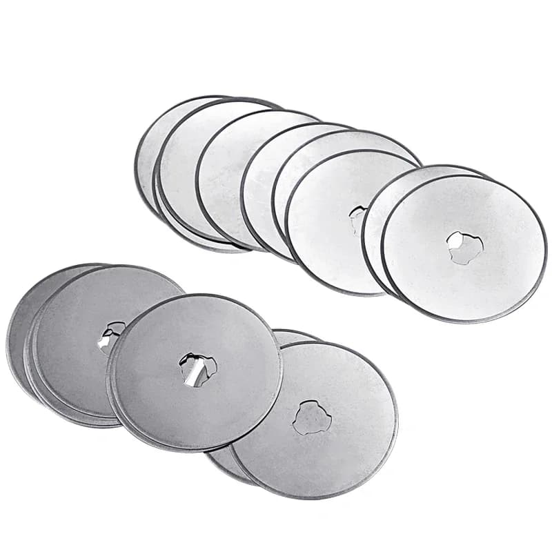 20 pz 45mm Rotary Cutter Disco Lama di Ricambio Lame di Ricarica Tessuto Vinile Carta Patchwork Pelle Strumenti di Cucito Taglio Circolare Kit