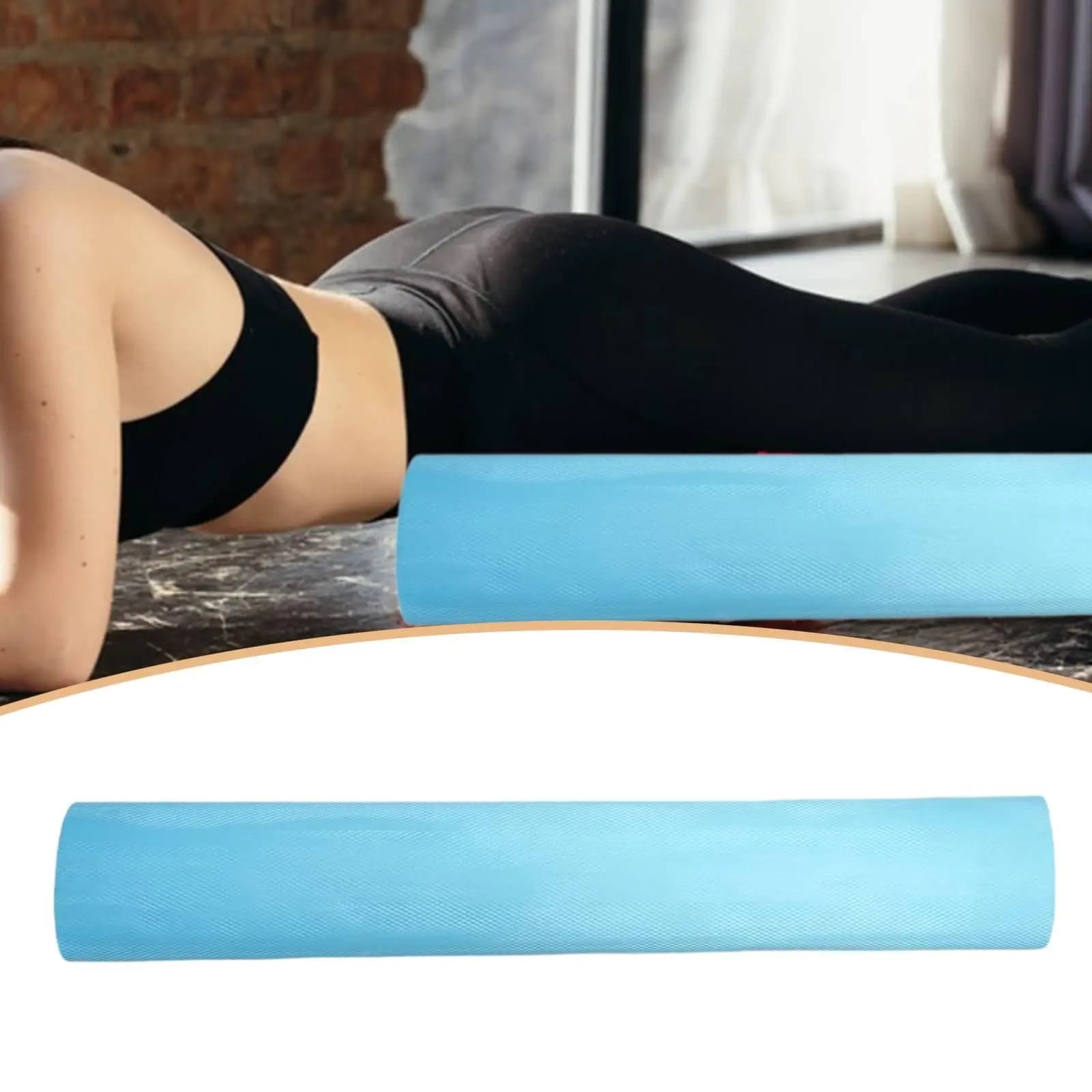 Foam Roller 90 Cm EVA Blue Exercise Equipment Muscle Yoga Column for Balance and Home Pilates