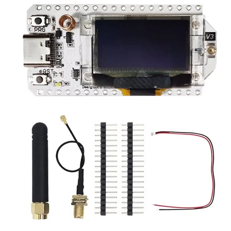 Scheda di Sviluppo A52T ESP32 Lora32 V3 868-28Mhz per Arduino con Modulo Lora SX1262 ESP32S3 WIFI BT e Kit Display OLED