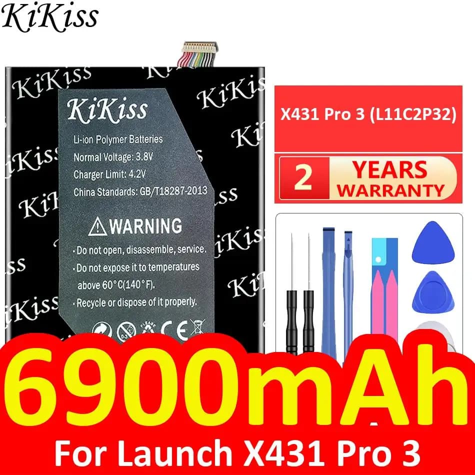 6900mAh High Performance Tablet Battery For Launch X431 Pro 3 L11C2P32