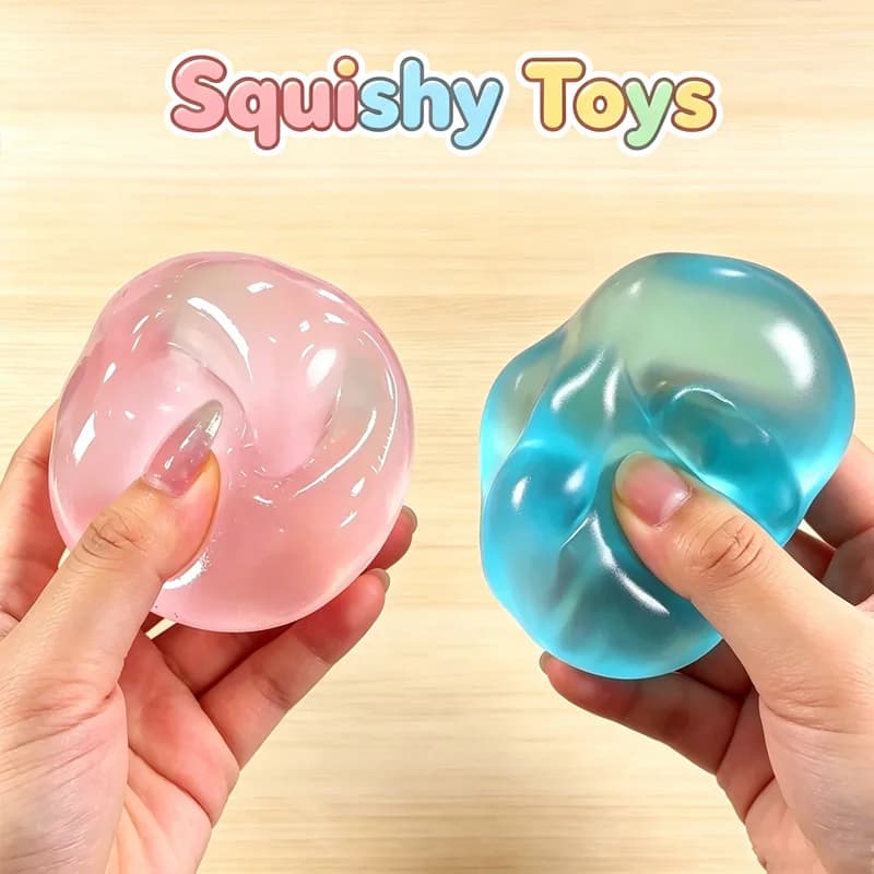Strawberry Mochi Spremere Toys Relieve Stress and Sphate Rabbia Agitarsi Toys Rebound Lento Toy Relieve Stress Squishy Toy