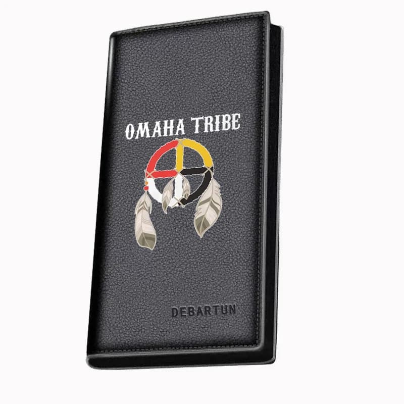 Native American Dreamcatcher Feathers Logo Men's Long Wallets Business Stylish Printing Design Casual Use Christmas Valentine's