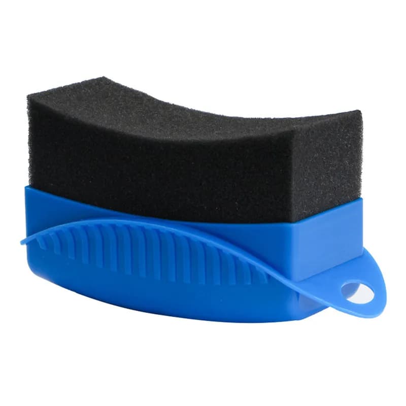 Spugna per Lucidatura e Ceratura Ruote Auto, Spazzola in Plastica ABS per Lavaggio e Pulizia, Applicatore per Trattamento Pneumatici, Accessori per Dettagli