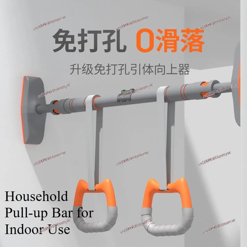 Pull Up Bar for Home Gym Indoor, Doorway No Drill Chin Up Bar Adjustable for Door Frame & Wall, Dip Station