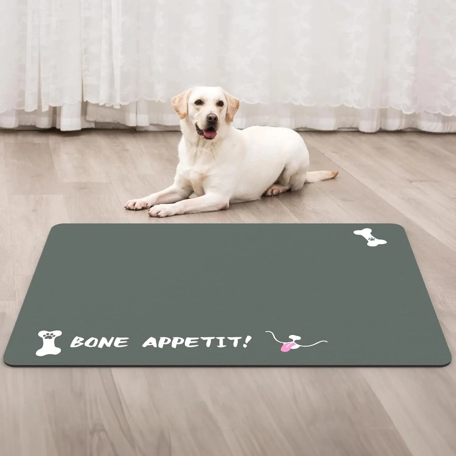 Tappetino per alimentazione animali domestici per cani Tappetino per ciotola per cibo Tovaglietta per alimentazione potabile Tappetini impermeabili ad asciugatura rapida per tappetino per ciotola per alimentatore per gatti per cani