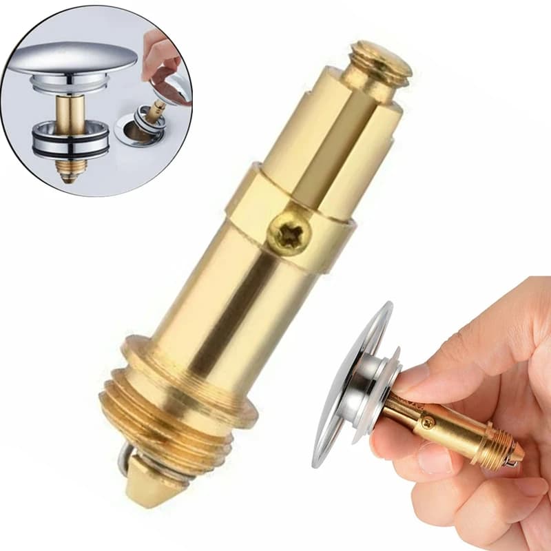Tappi a molla Valvola di rimbalzo Lavabo in ottone Lavello Bagno Sostituzione dei rifiuti Facile pop-up Fare clic sulla spina Clack Bullone Meccanismo a molla Parte