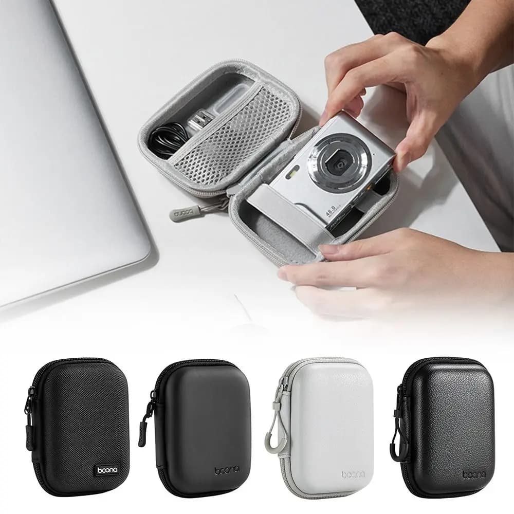 Portable Shockproof Camera Case Waterproof PU Leather Camera Holder Mini Carrying Case Camera Accessories