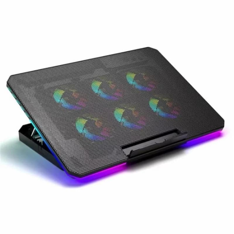 S for X8 Foldable Laptop Cooling Pad 6 ARGB Fans Adjustable Height Stand