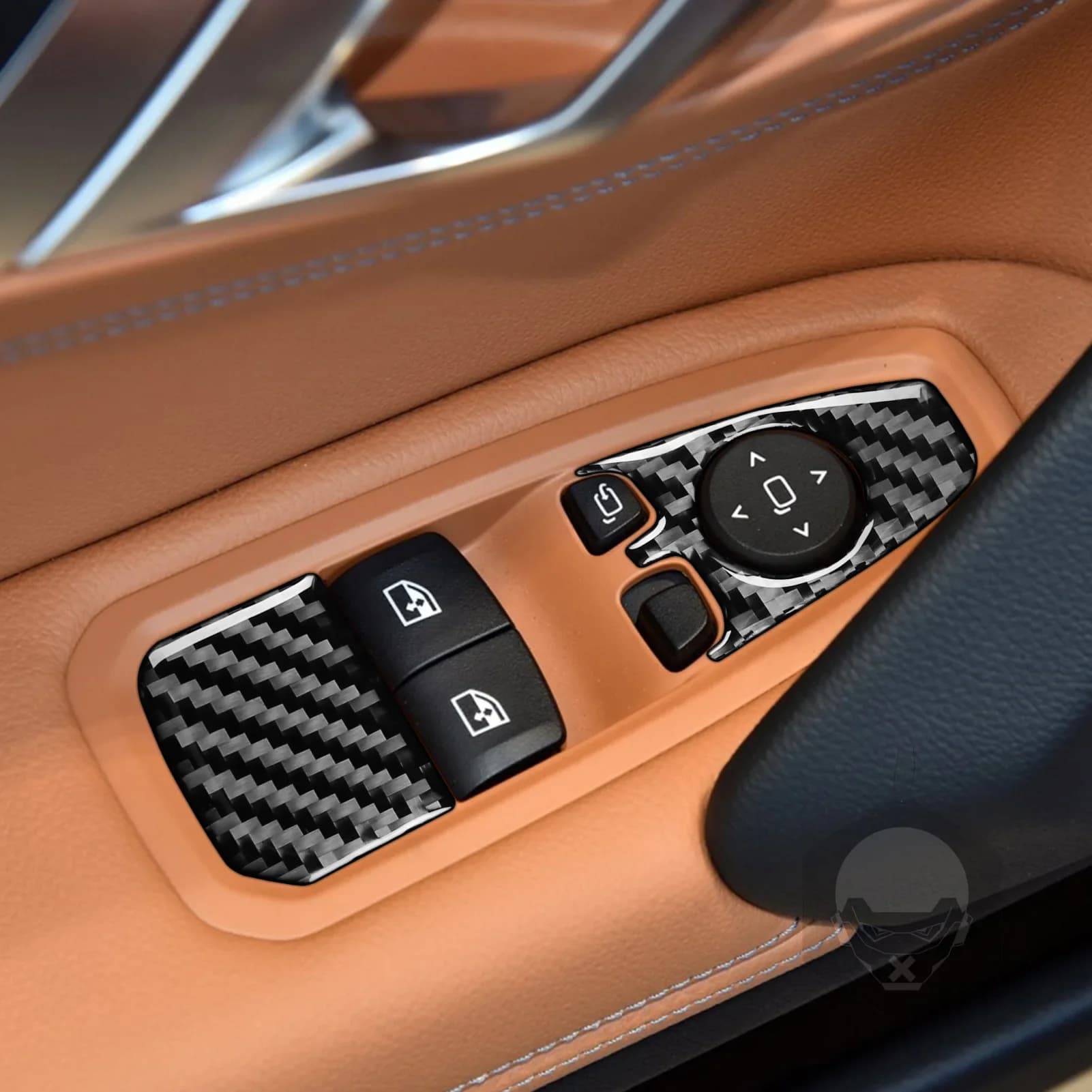 For BMW Z4 G29 2017-2024 Car Accessories Carbon Fiber Window Lifting Control Panel Cover Trim Interior Sticker Modification