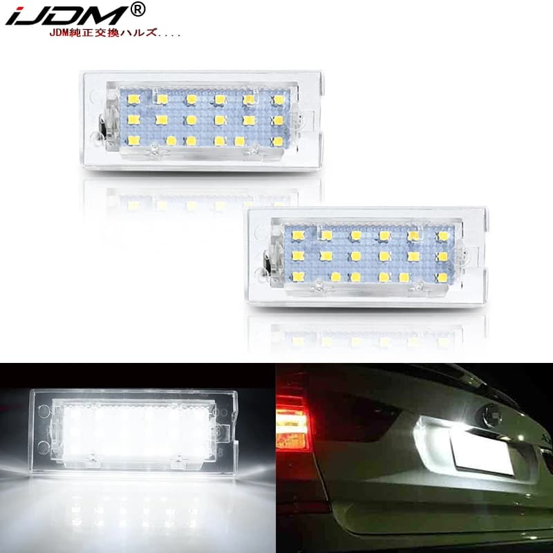 iJDM Xenon White OEM-Fit 3W Full LED per BMW E83 X3 2004-2009 e per BMW E53 X5 2001-2006, luce targa, senza errori Can-bus