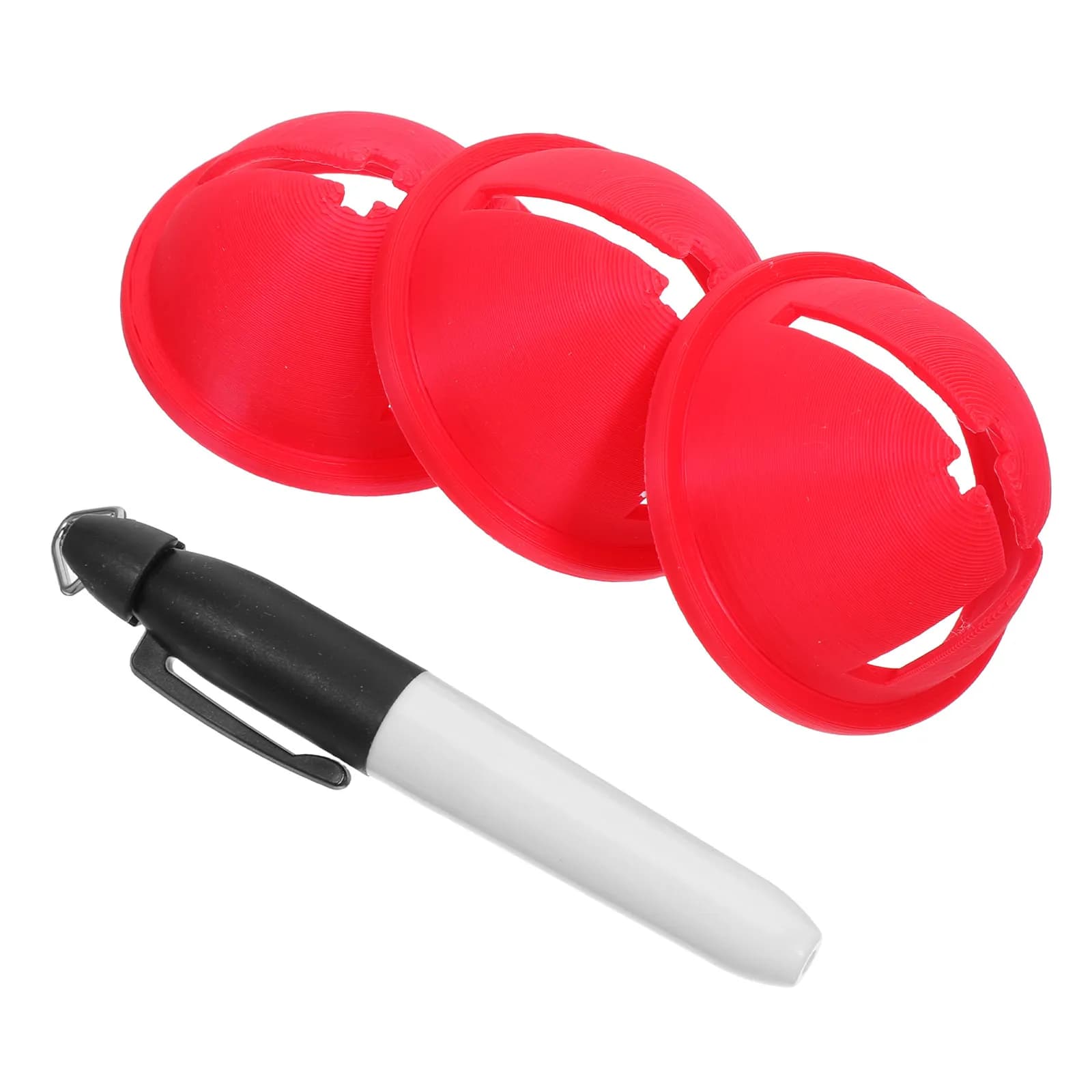 4Pcs Golf Putting Alignment Tool Universal Multi-Use Ball Stencil Marker for Accurate Green Setup Flight Path Guidance Practice