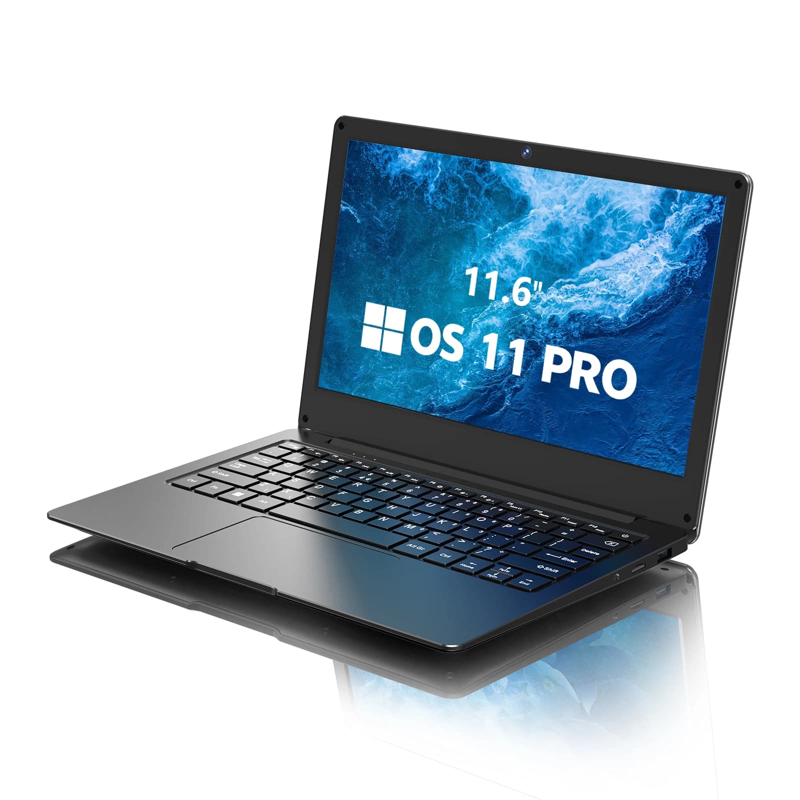Laptop da 11,6 pollici, 4 GB di RAM, 64 GB di archiviazione interna, supporta schede di memoria TF fino a 512 GB, supporta SSD, Bluetooth, WIFI