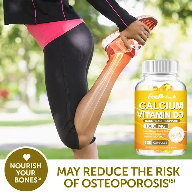 Calcium + vitamin D3 - Food-based immune support supplement, bone health and mood balance