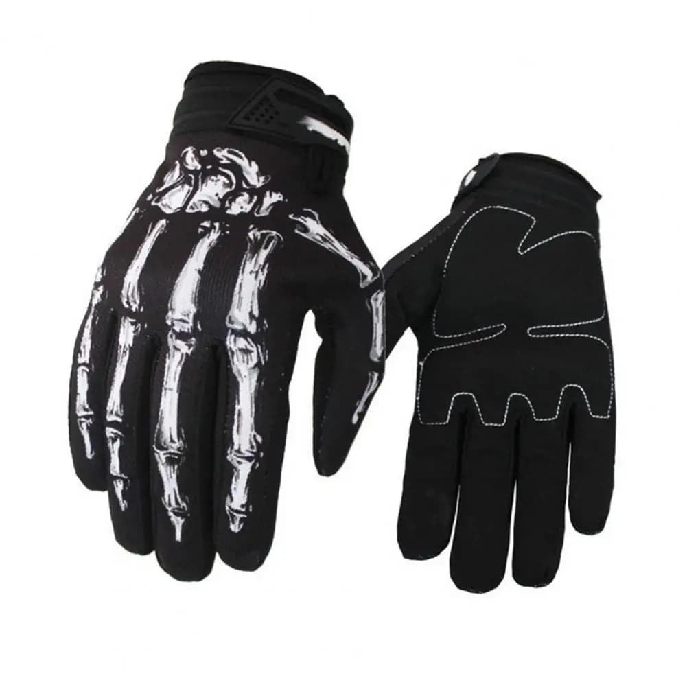 Guanti da ciclismo resistenti all'abrasione Guanti da ciclismo da uomo Modello scheletro resistente allo strappo Touchscreen Moto da uomo per montagna